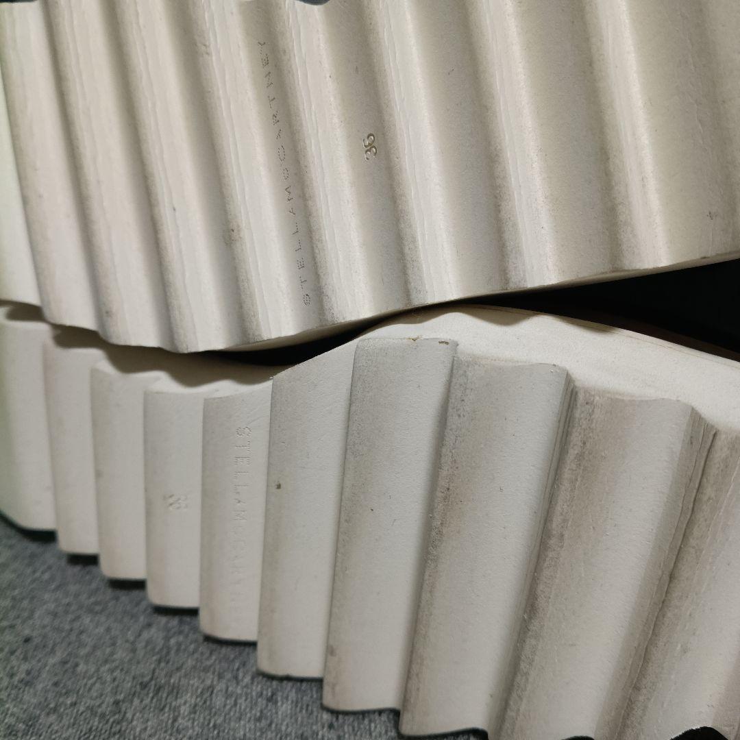 ステラマッカートニー エリス ブラックレザー 厚底レースアップシューズ 36