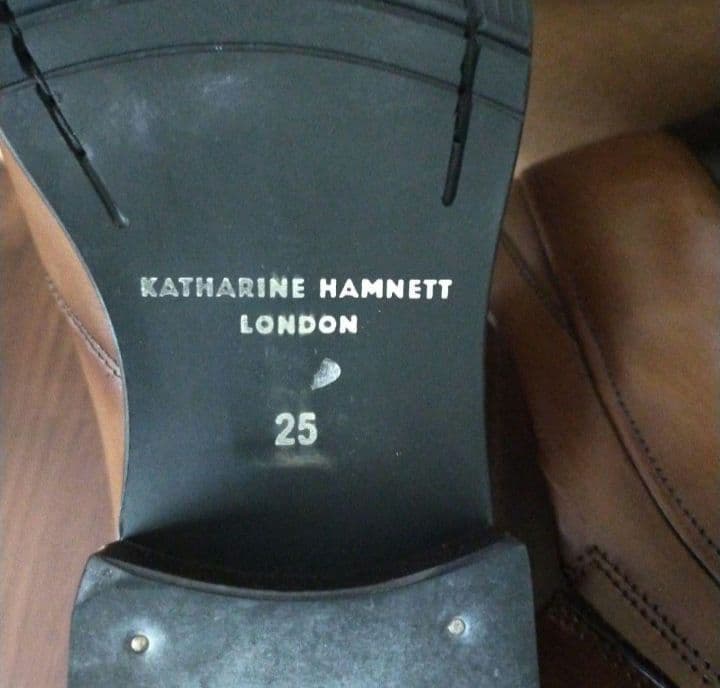 【美品】KATHARINE HAMNETT キャサリンハムネット 25cm