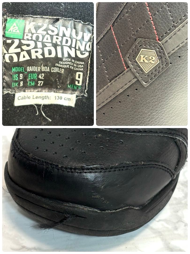 【良品】 K2 RAIDER BOA スノーボードブーツ 27.0