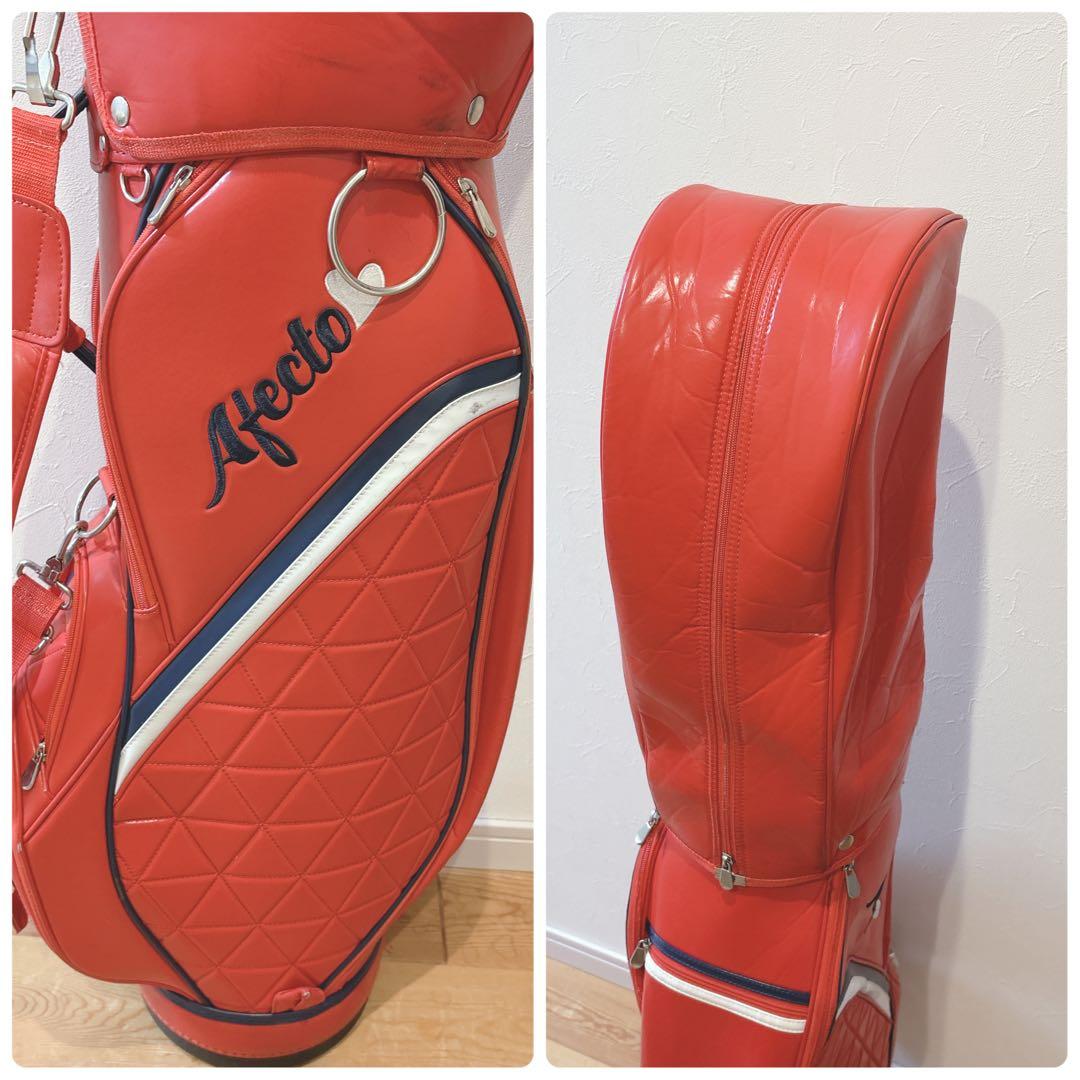 レディース 9本 ！入門ゴルフクラブセット ピンク赤系 ViQ LINKS