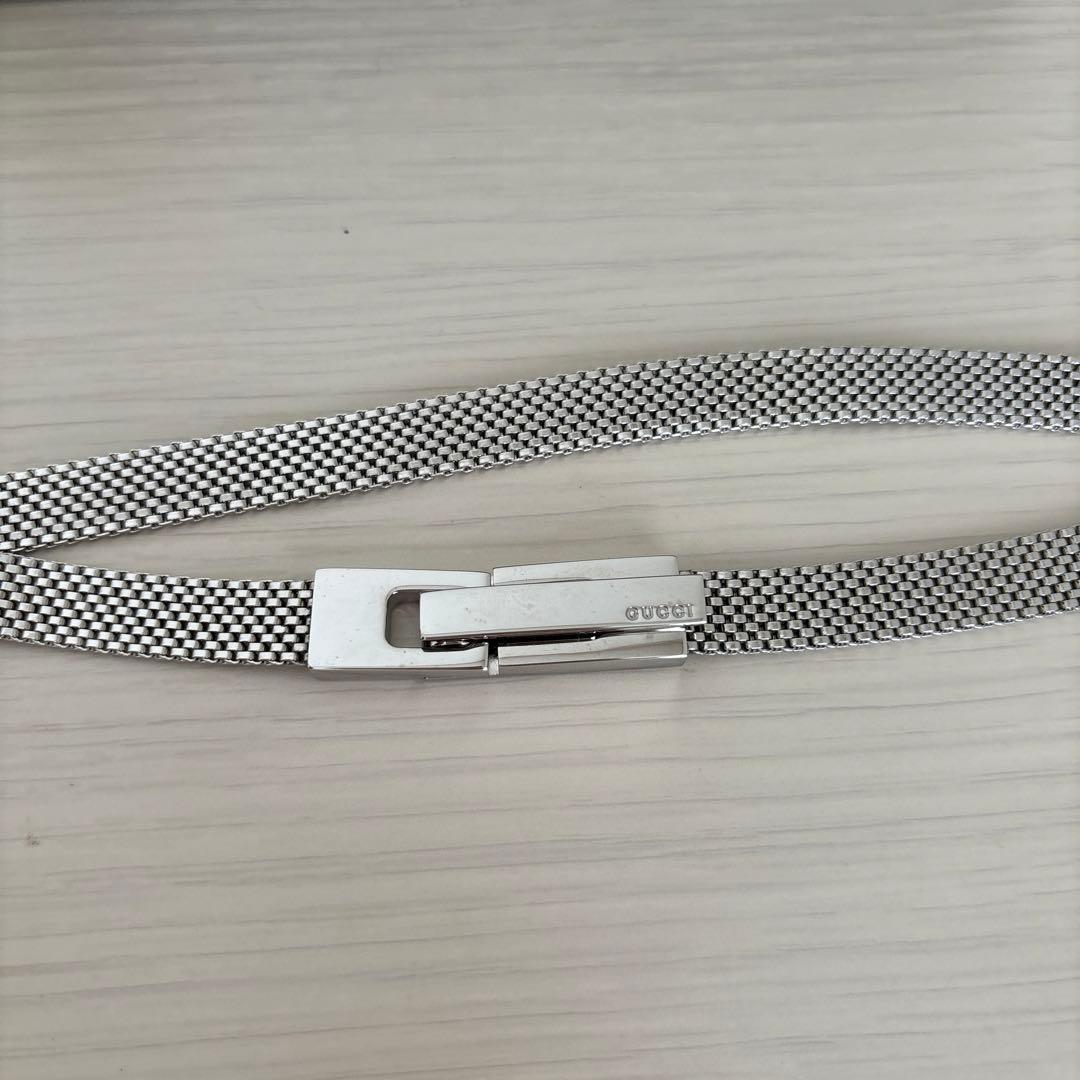 GUCCI シルバーメッシュベルト 本体