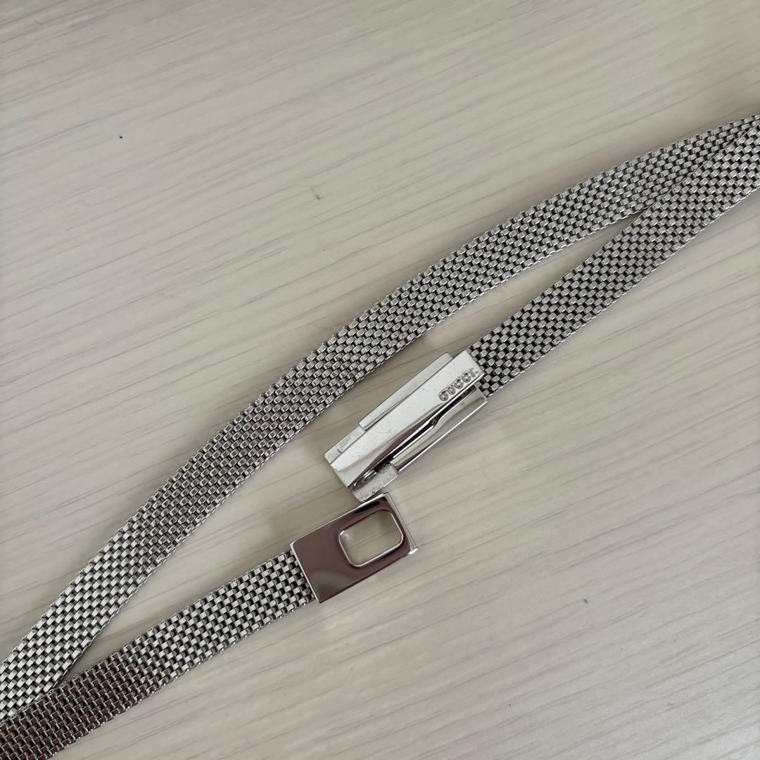 GUCCI シルバーメッシュベルト 本体