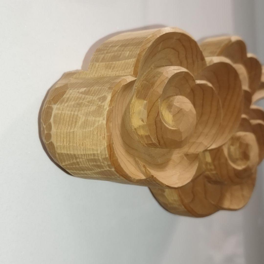 雲型 棚　神棚　木製　約20cm