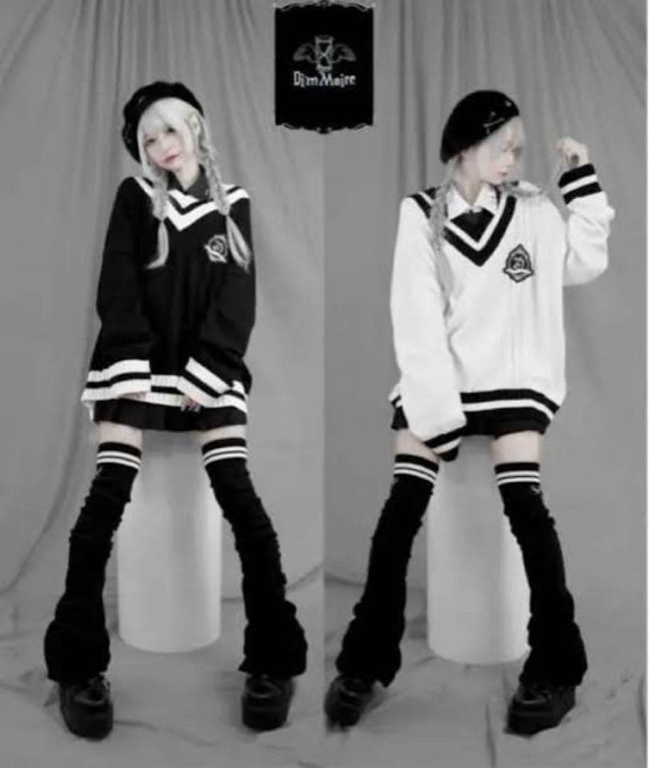 DimMoire 学園ニーハイウォーマー BLACK
