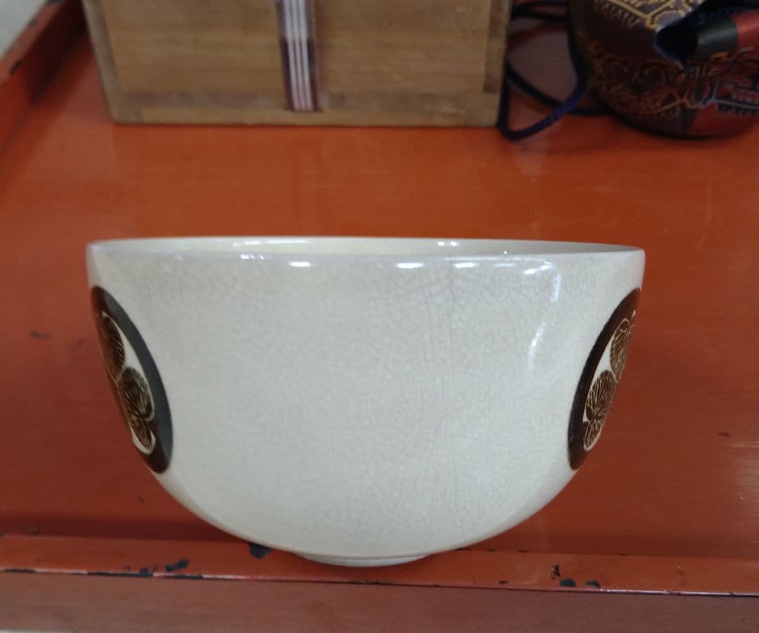 古清水拝領葵御紋茶碗 R106春