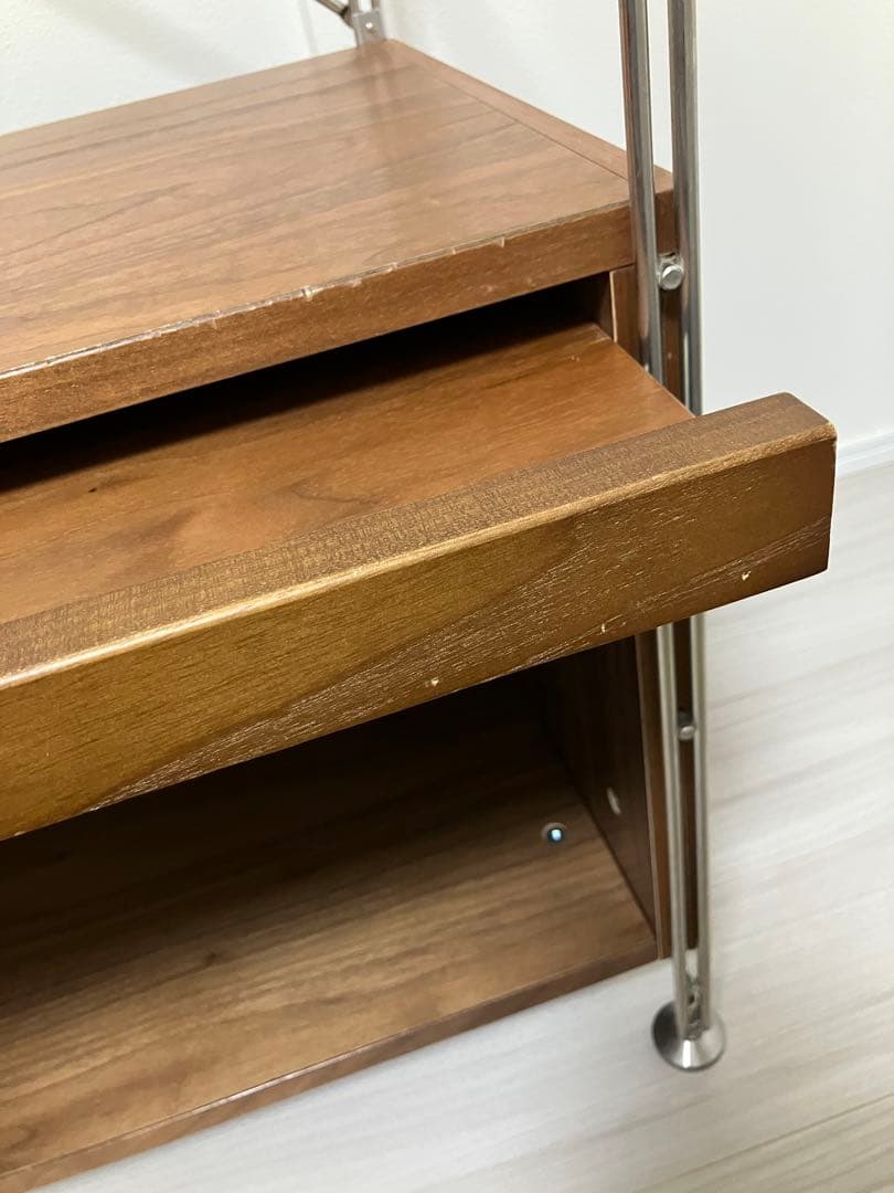 無印良品　ユニットシェルフ　フラップ扉ボックス