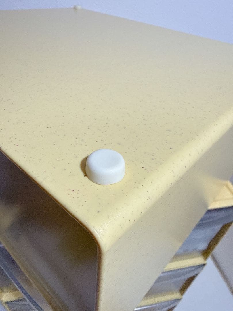 新品 Tupperware システムドロワー　ワイド　4点セット　イエロー