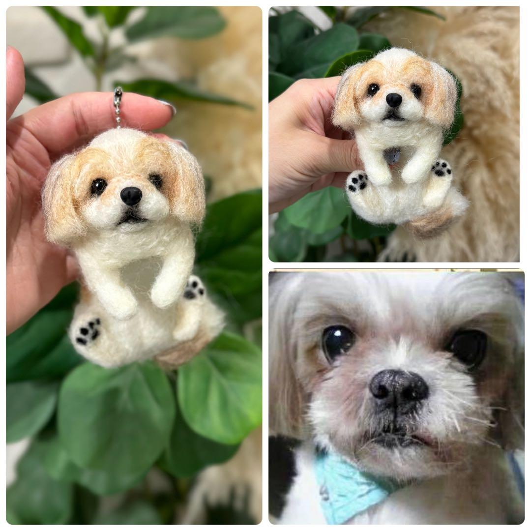 羊毛うちの子　クリップペット　マスコット　ペット　うちの子　プレゼント