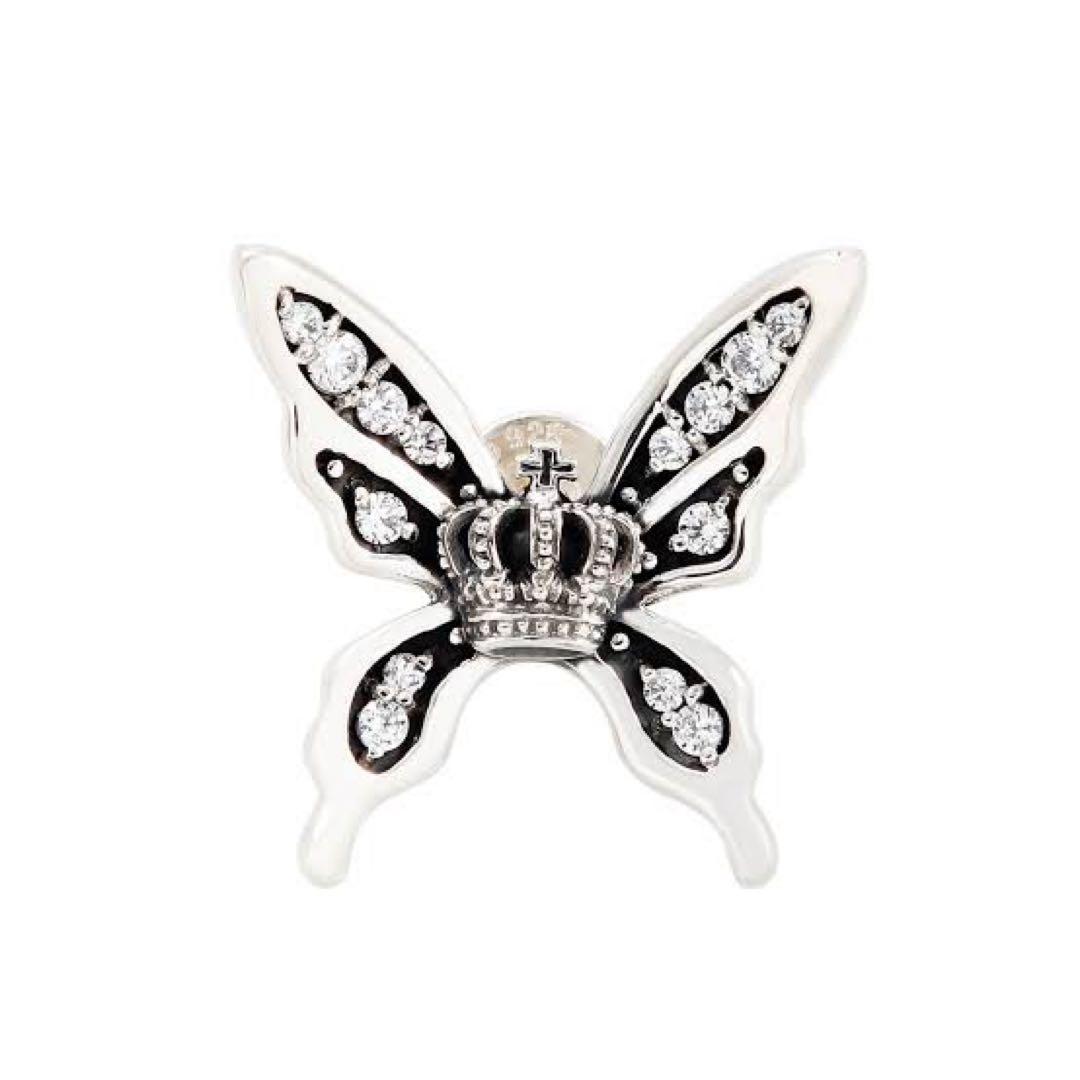 廃盤品JUSTINDAVIS CROWN BUTTERFLYピアス 蝶　ピアス
