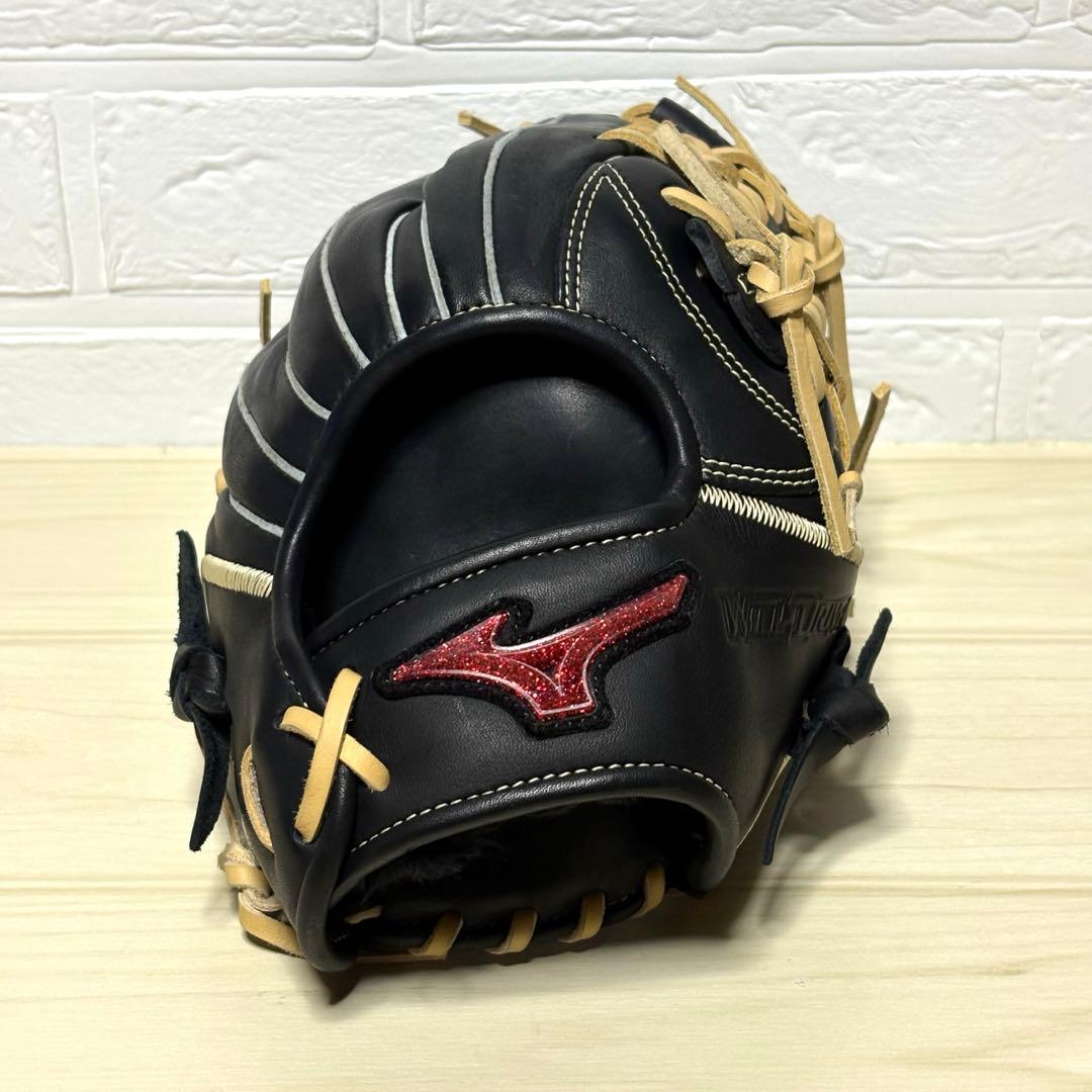 【美品】MIZUNO WILLDRIVE RED U-Plus 軟式 グローブ
