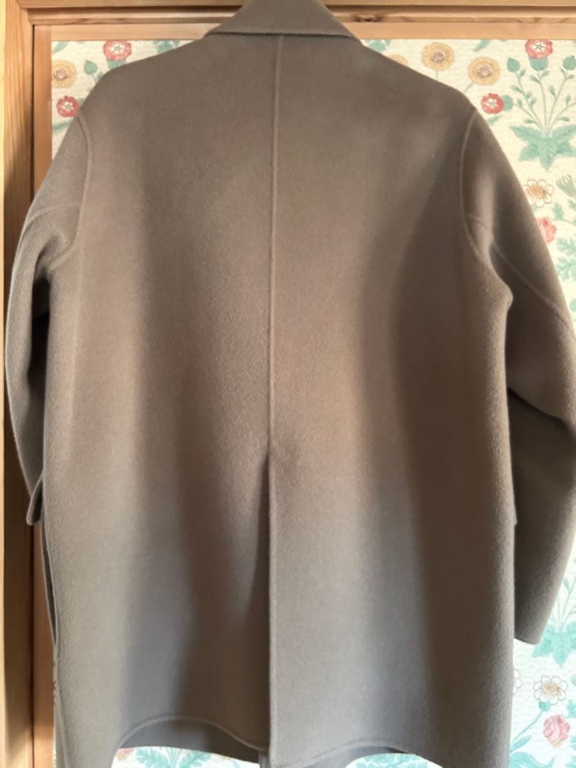 conteダブルラペルリバーコート