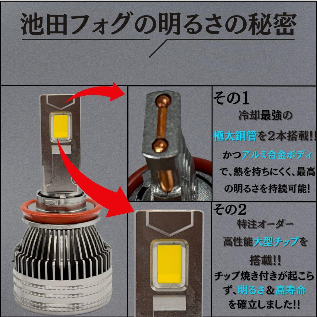 新・裂光シリーズ! 超大型チップ　ホワイトフォグランプ! H8/H11/H16