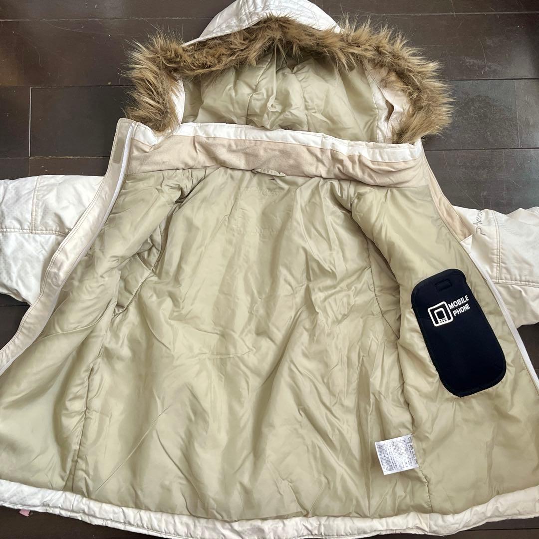 子ども用スキーウェアセット（ホワイト）phenix 手袋付き　130cm