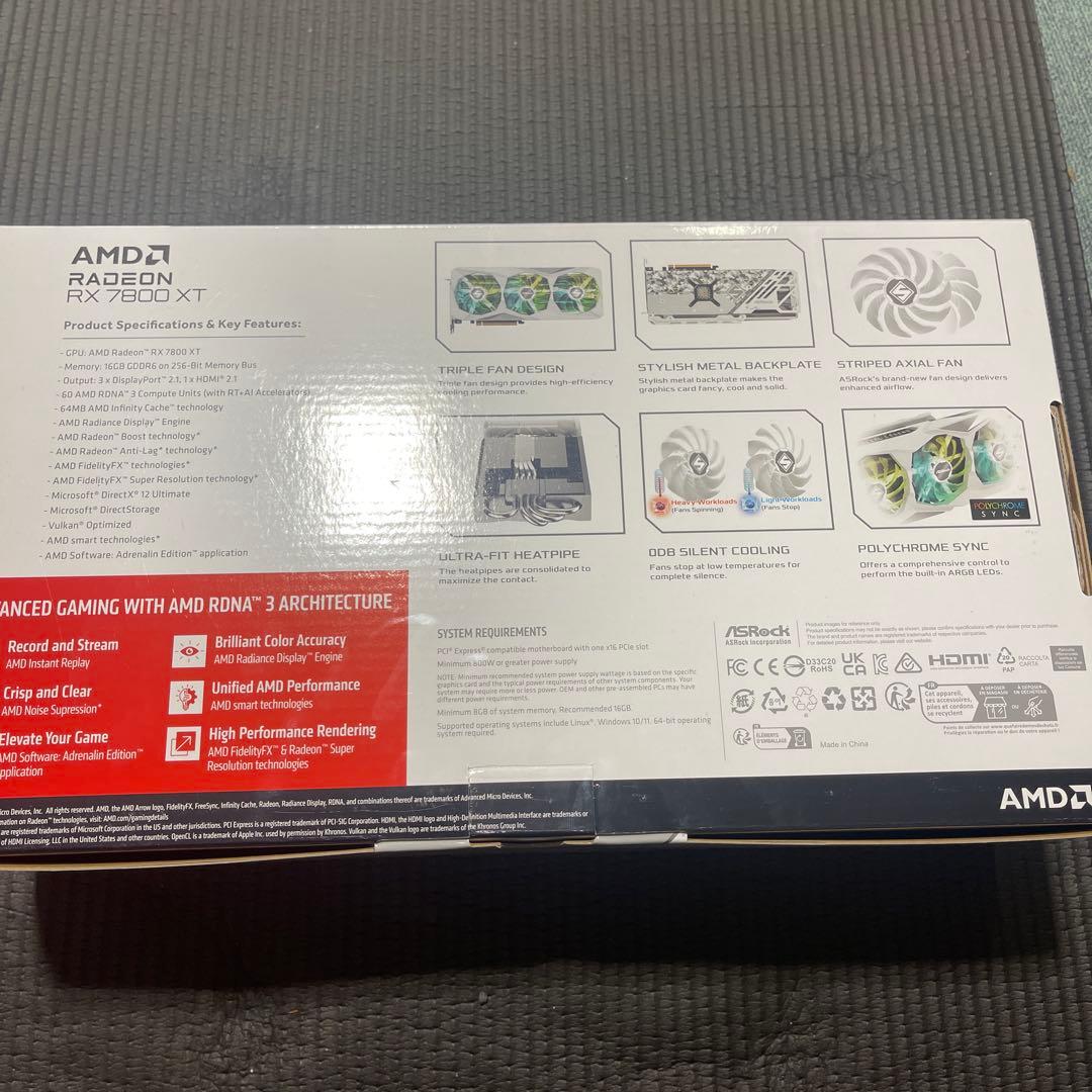 グラフィックボード・グラボ・ビデオカード Radeon RX 7800 XT Steel Legend 16GB OC