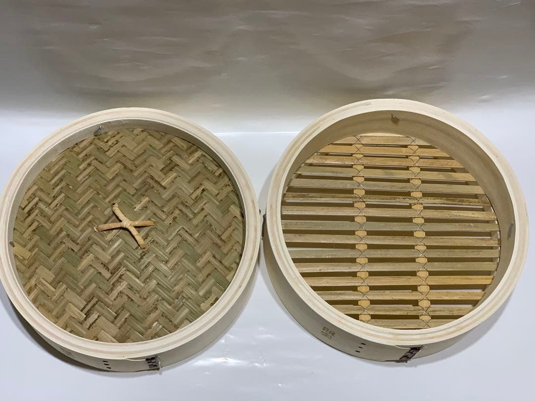 白木蒸籠２７センチ2段・蒸し板セット