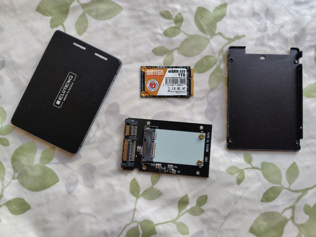 Winten mSATA SSD 1TB 2.5inケース付