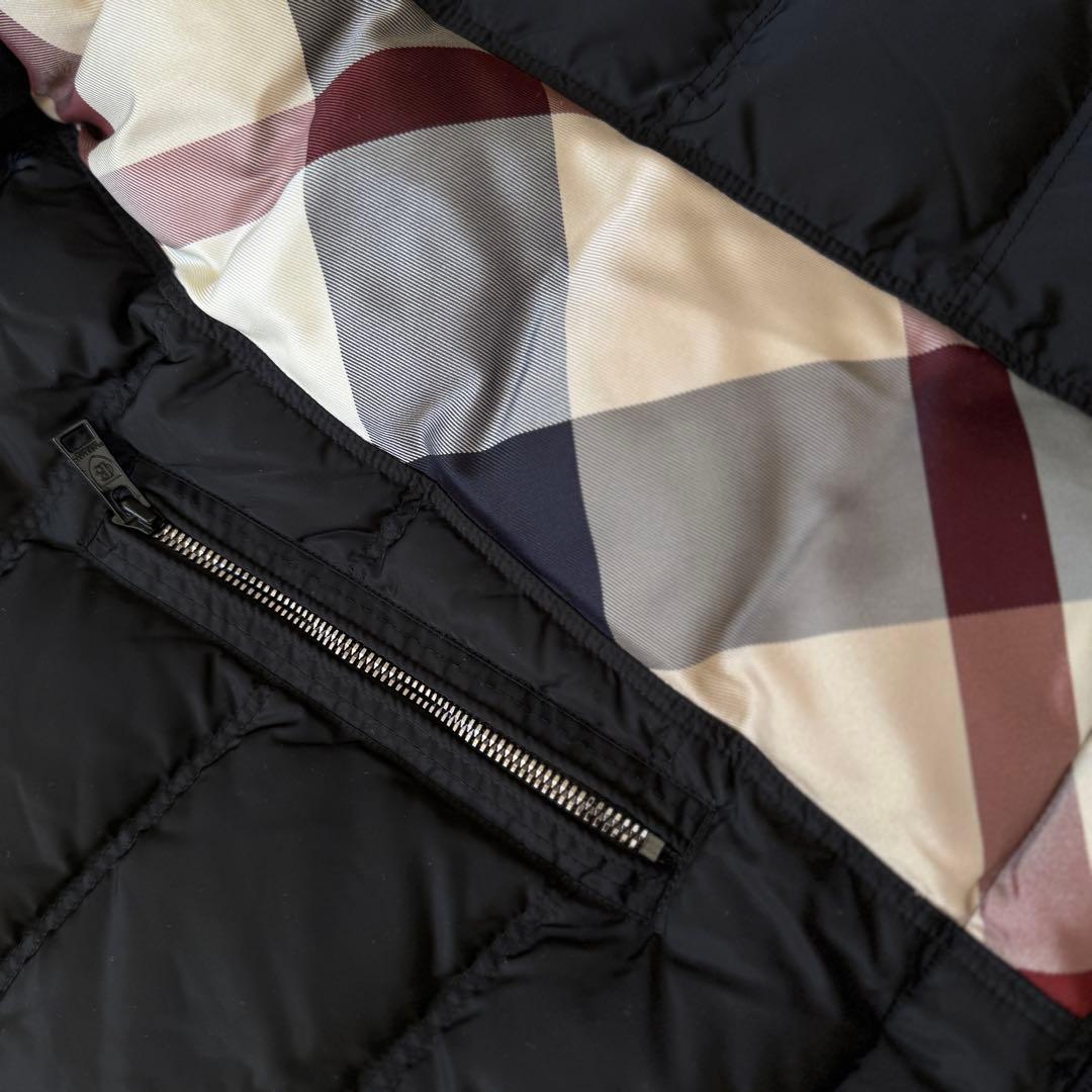 ブラックレーベル　ダウン　ジャケット　黒　S〜M相当　美品　バーバリー