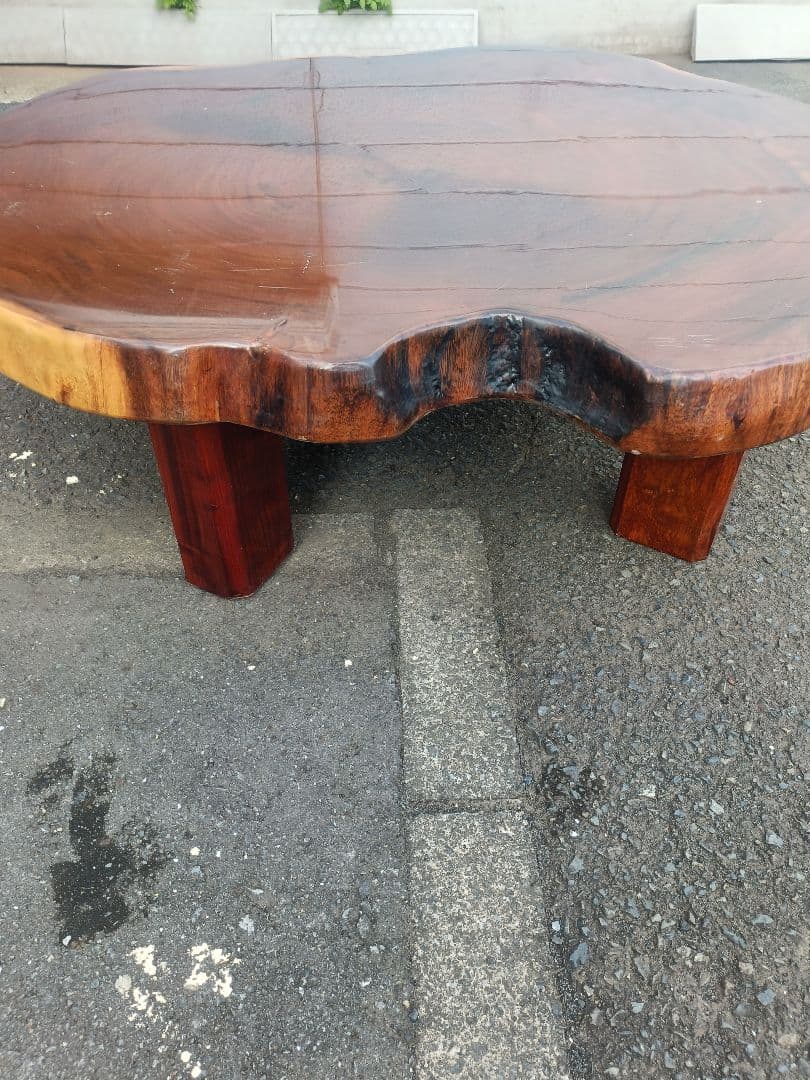 早い者勝ち　一枚板 ローテーブル　木製　高級　重厚