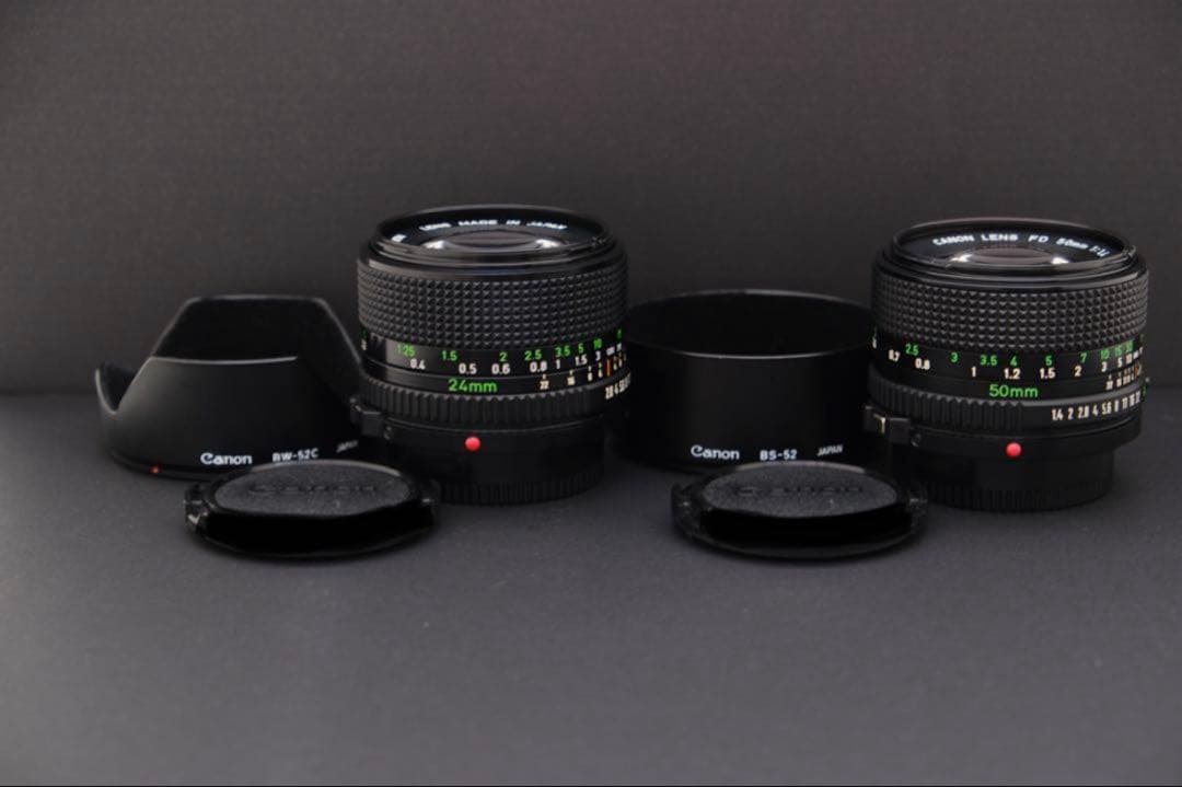 Canon F-1後期 New FD 50mm f1.4+24mm f2.8