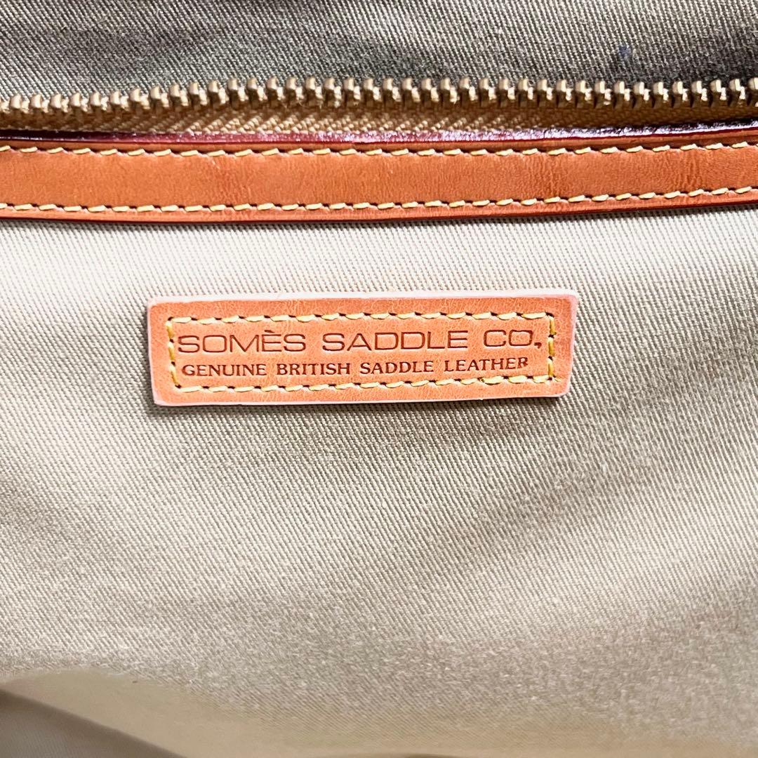 皇室御用達 SOMES SADDLE 本革ダレスバッグ