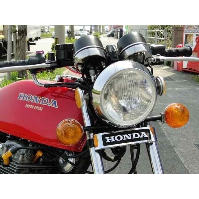 CB400F／ＣＢ350Ｆ/ HAWK　純正フロントエンブレム(大)ステーセット