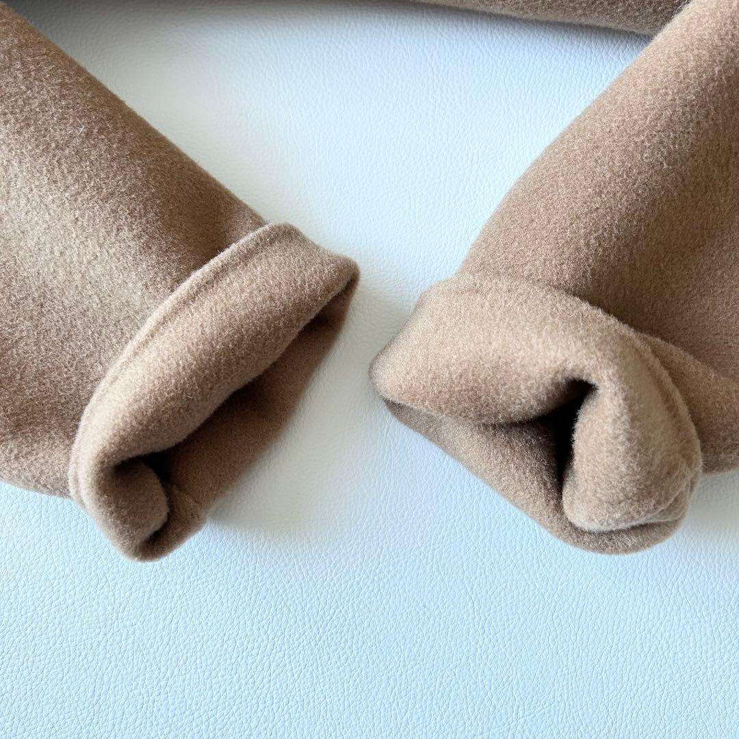 3069y美品 na.eアリュールリバーコート キャメル ベルト付き