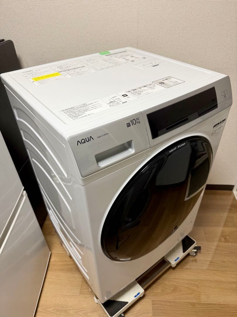 2023年製AQUAドラム式洗濯乾燥10kgAQW-D10P-Rドア保護シート付