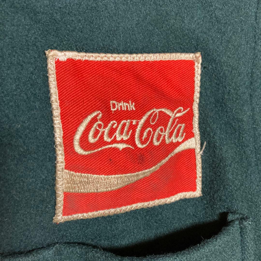 coca-cola コカコーラ 当時物 作業服ワークジャケット両面刺繍ワッペン