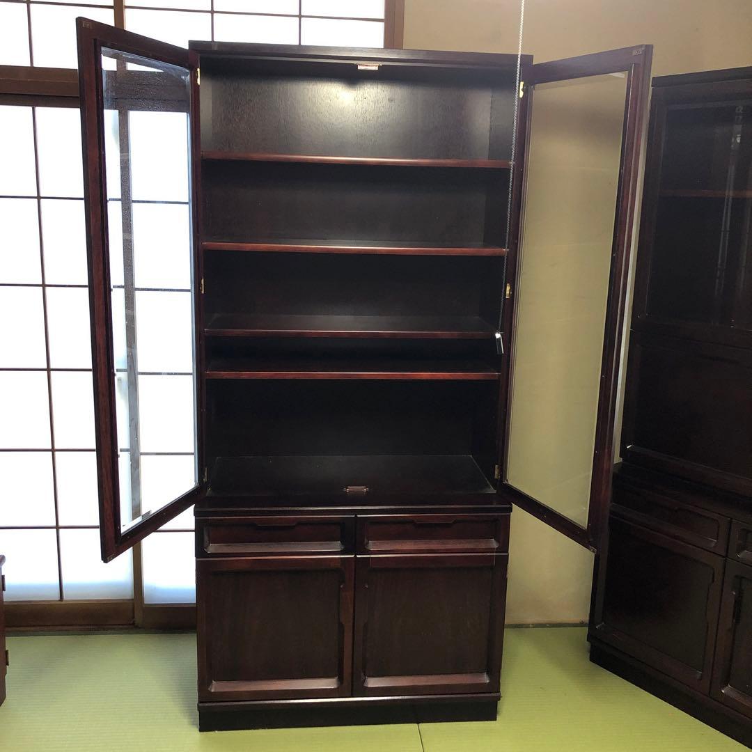 本棚　飾り棚 レトロ　カリモク家具