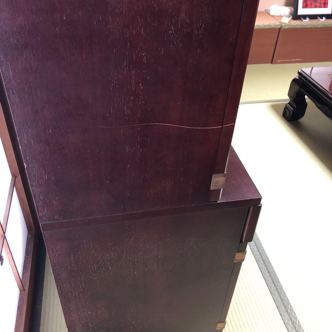 本棚　飾り棚 レトロ　カリモク家具