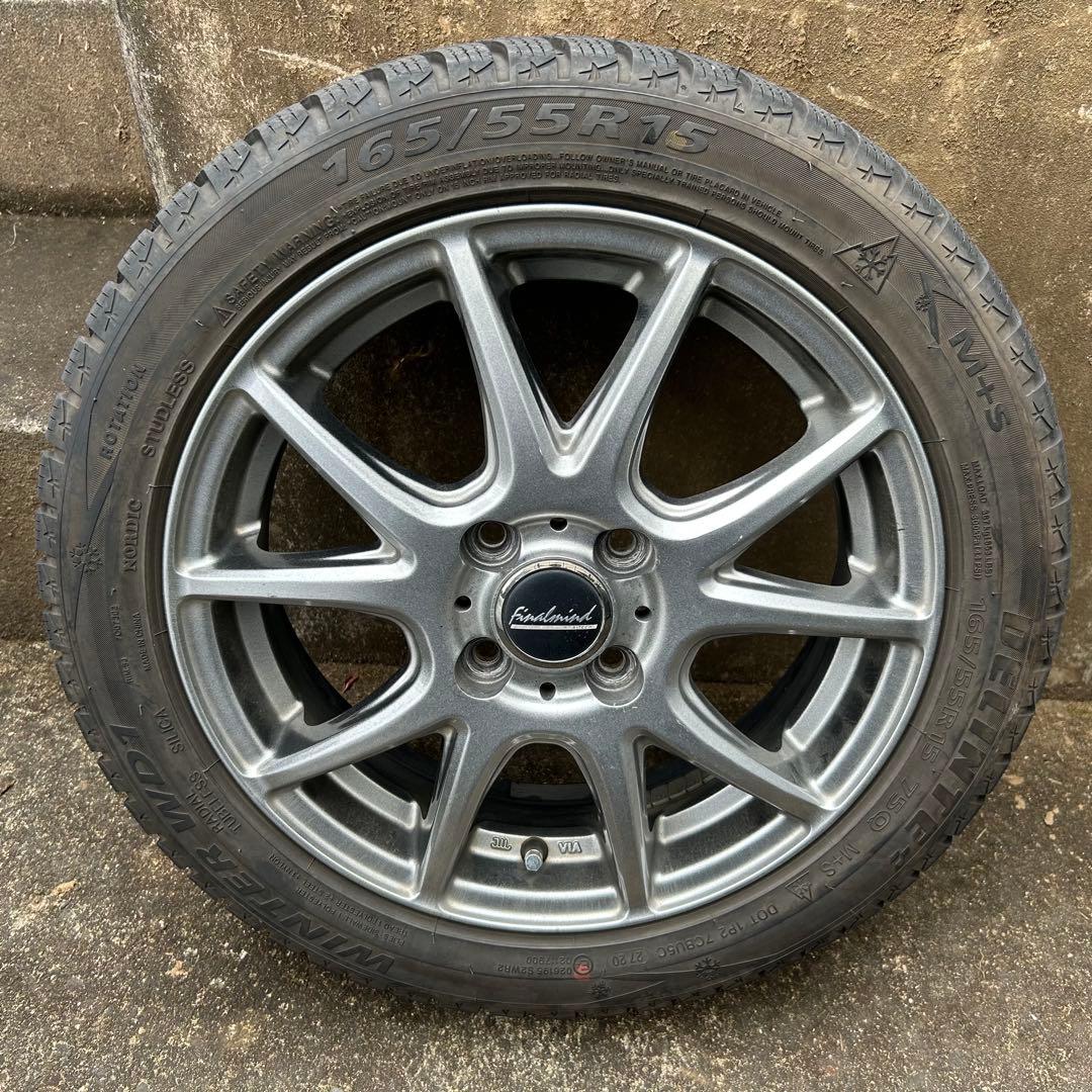 165/55R15 ホイール•スタッドレスタイヤセットfinalmind