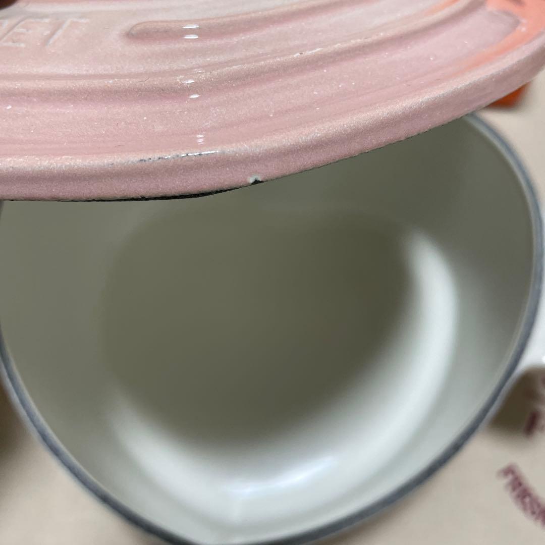 《未使用》ルクルーゼ パウダーピンク 鍋 ♡ ハート