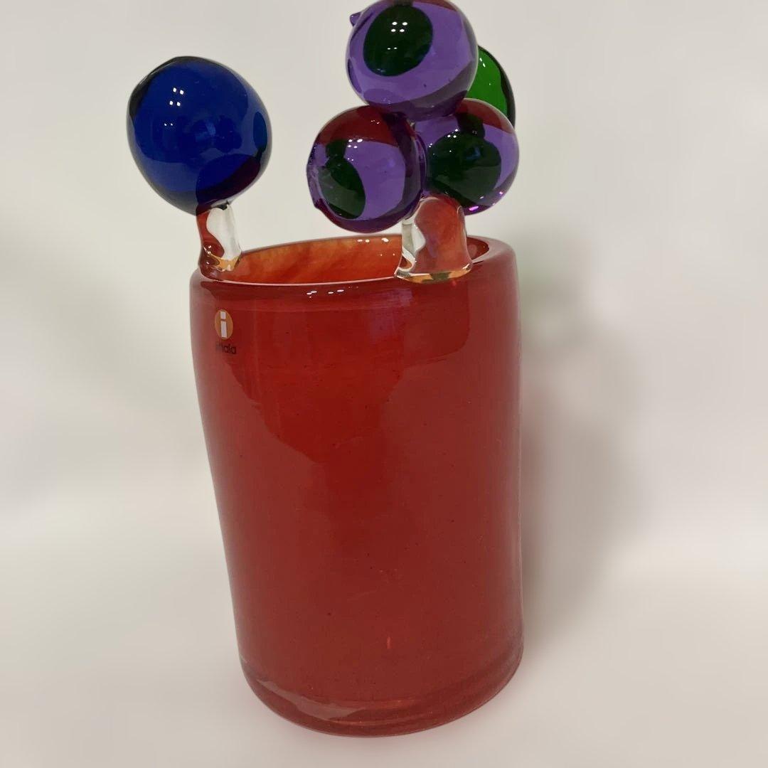 イッタラ ポムポムベース 120mmレッド【希少】