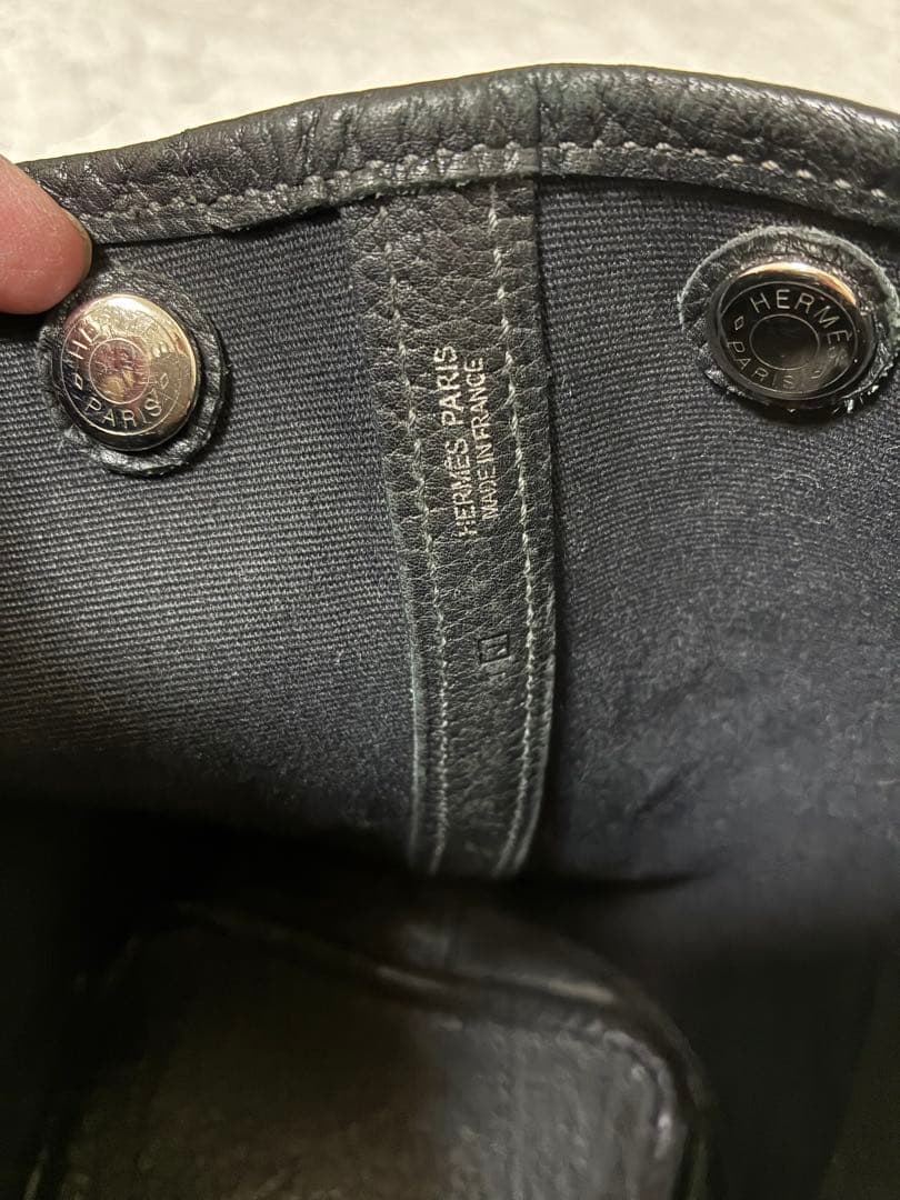 HERMESエルメス　ガーデンパーティTPM ブラック♪