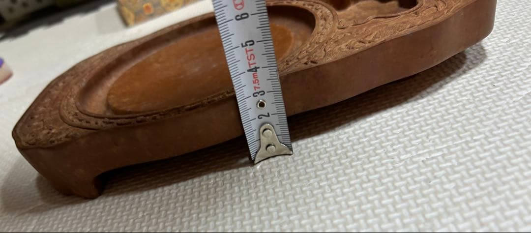 中国清時代 焼物硯　澄泥硯　陶硯