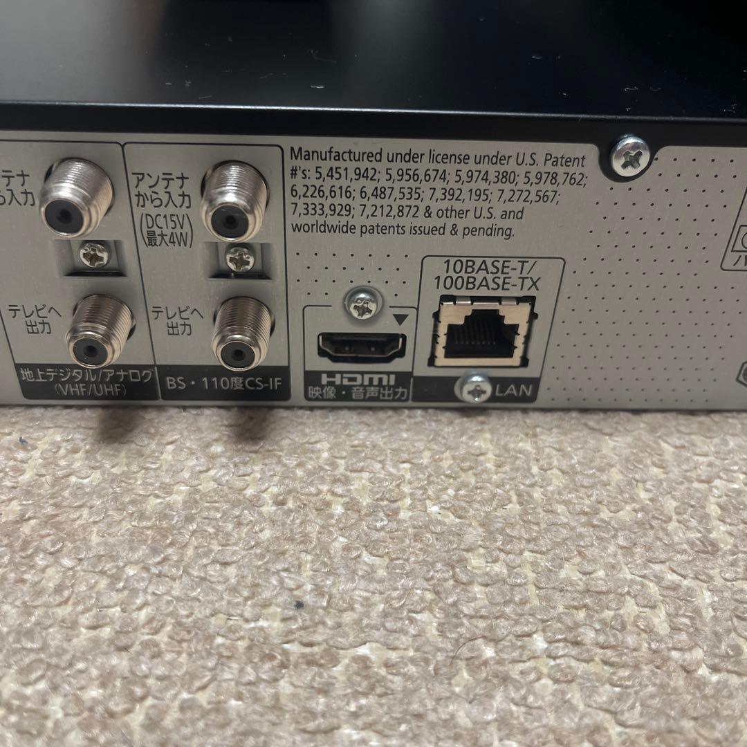 パナソニックブルーレイレコーダー500ＧB BR590 HDMIケーブル付き