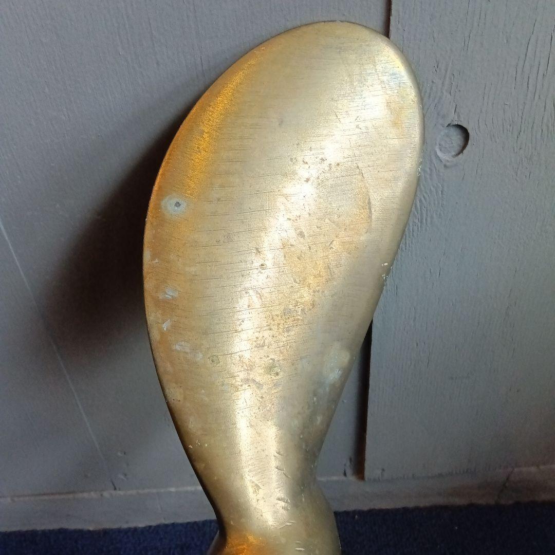 真鍮製プロペラ 約2.8ｋｇ　ボート　ヴィンテージ　置物　ディスプレイ