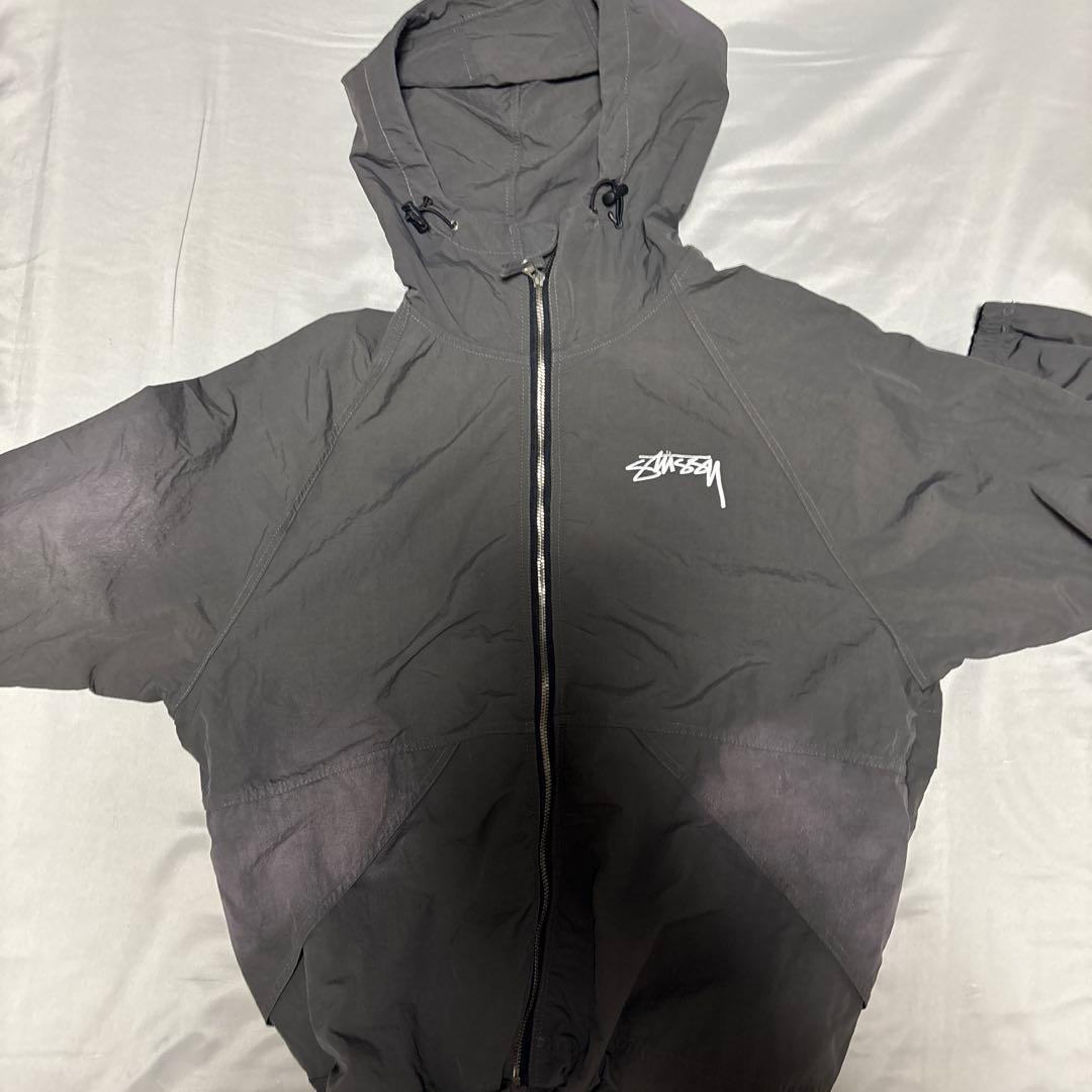 Stüssy ブラック ナイロンジャケットシェルジャケット最安値！！！
