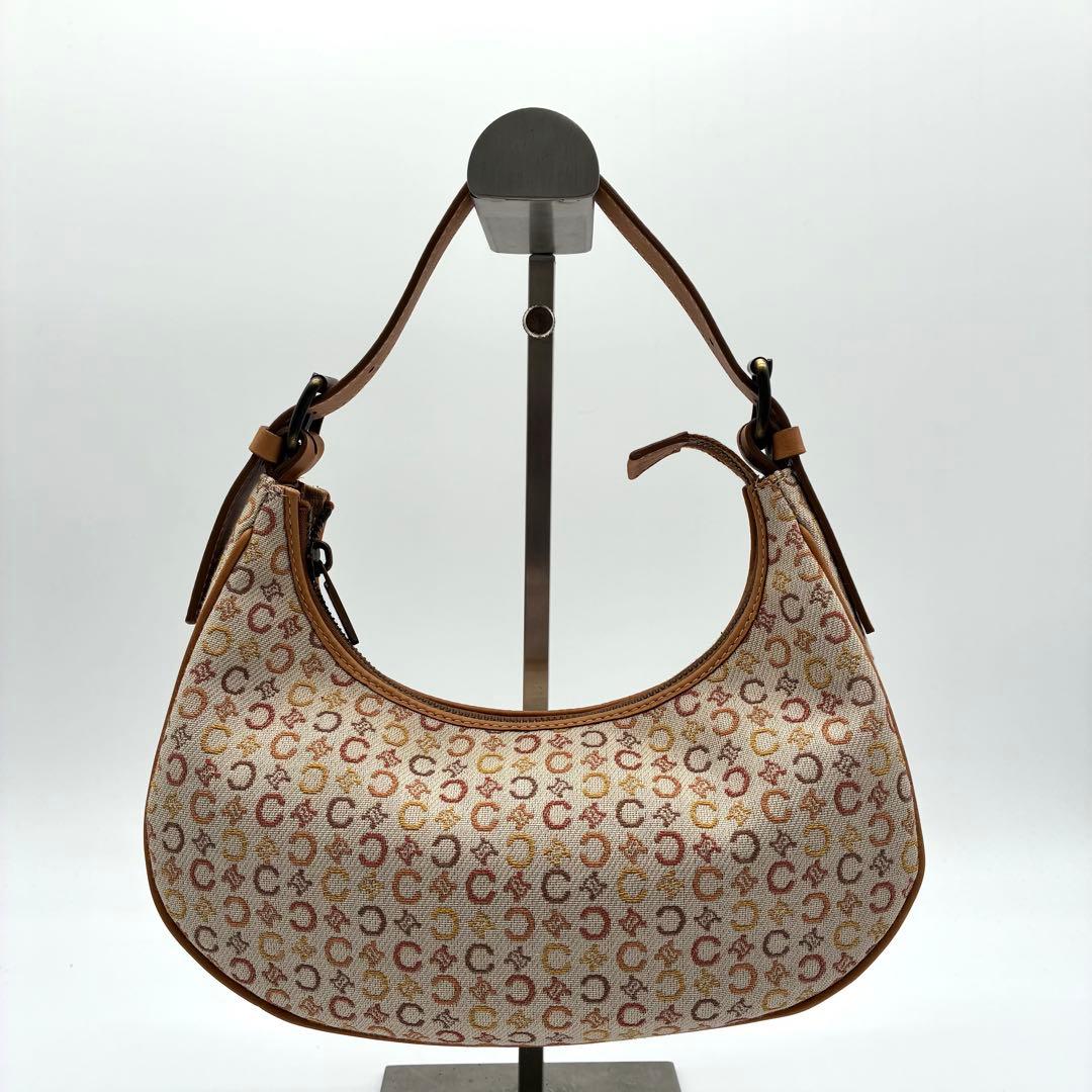 美品 希少 セリーヌ パリマカダム クロワッサン ワンショルダー バッグ