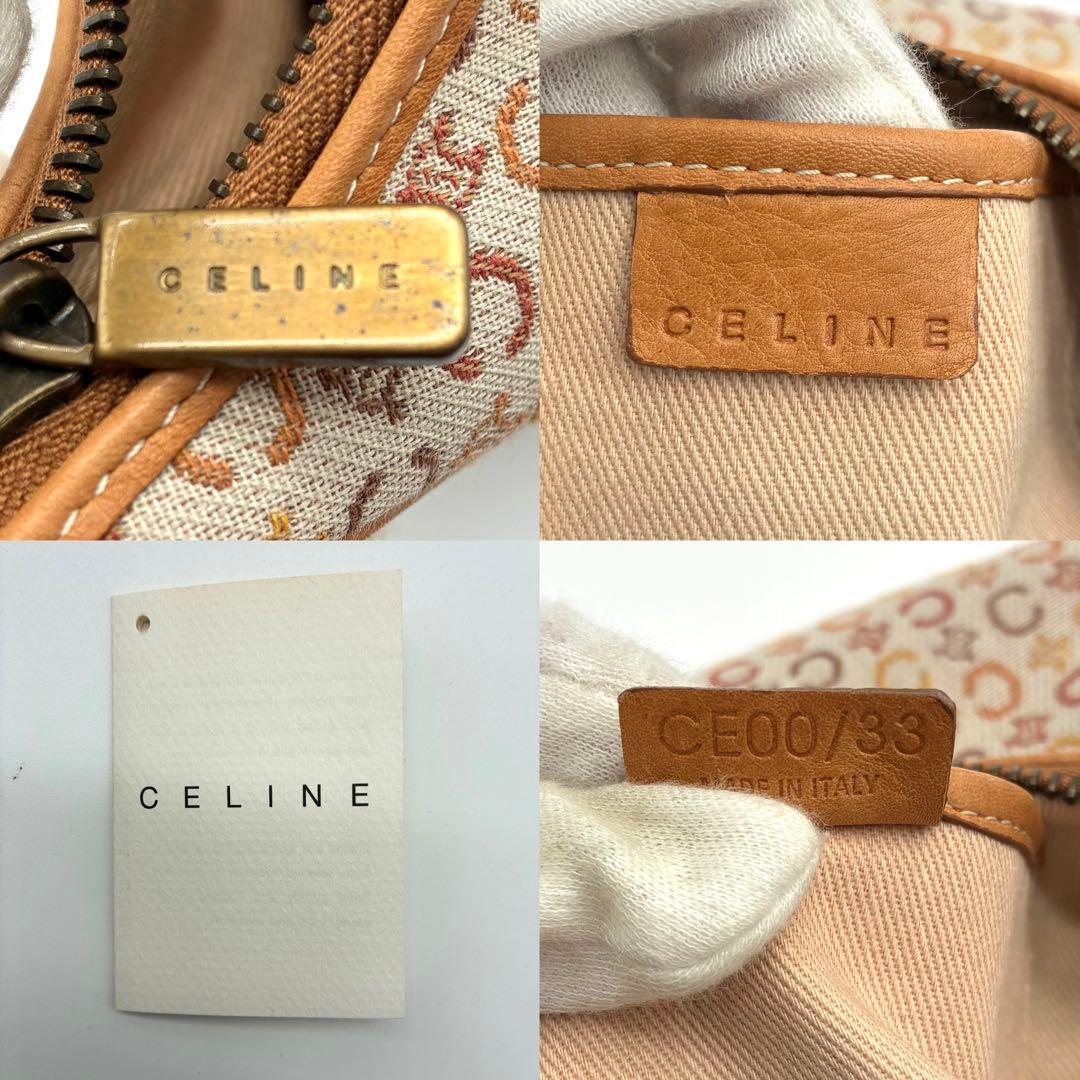 美品 希少 セリーヌ パリマカダム クロワッサン ワンショルダー バッグ