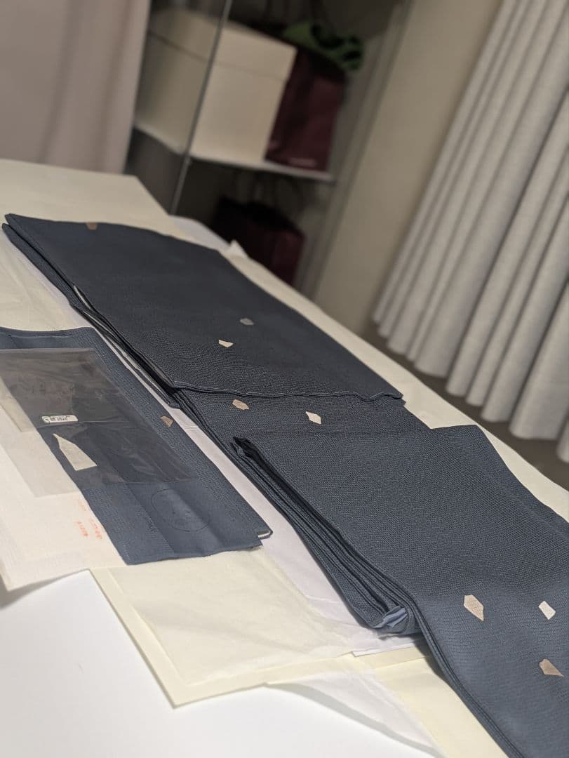 正絹蒔糊大粒小紋名品伊と幸