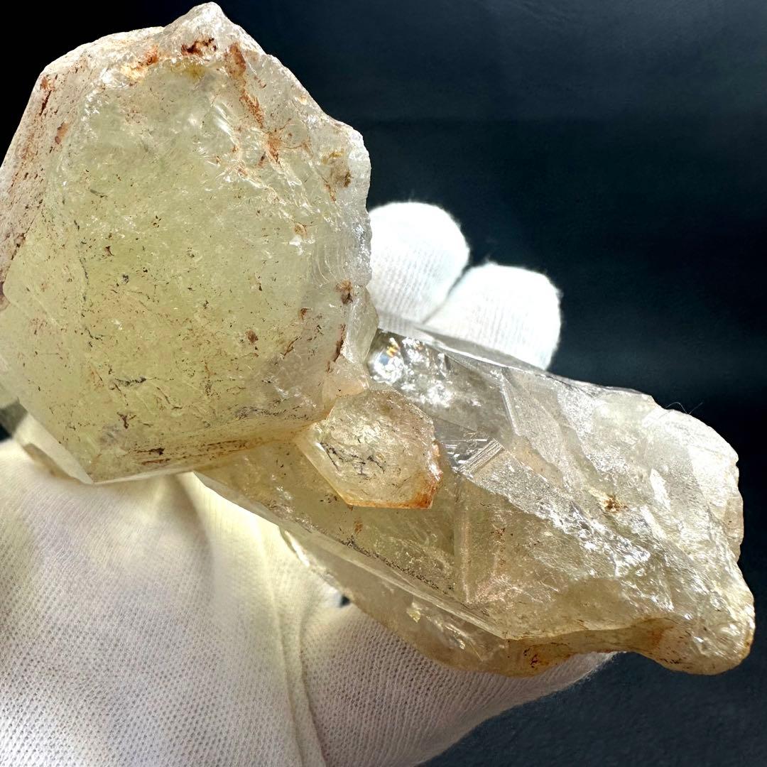 【金運·浄化】レインボー☆シトリン☆黄水晶クラスター☆パワーストーン原石A913