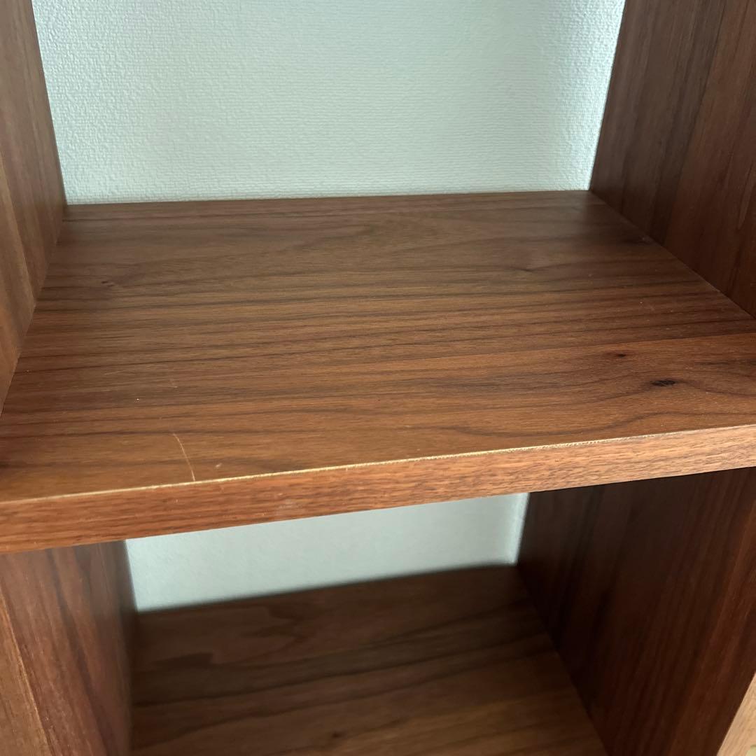 杉工場★木と風★ウォールナット★シェルフ★木製オープンラック★