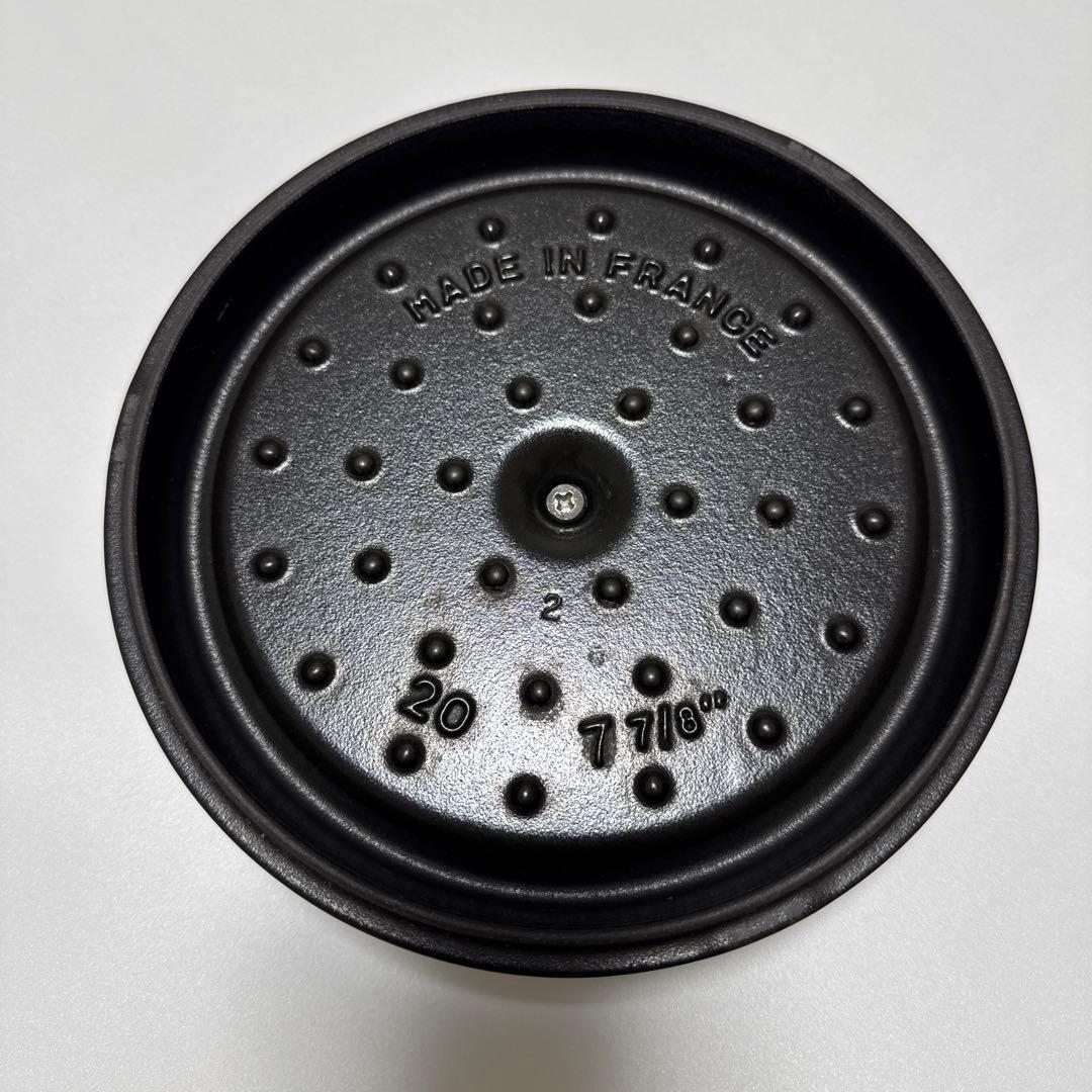 STAUB ストウブ ピコ ココット ラウンド グレー 20cm
