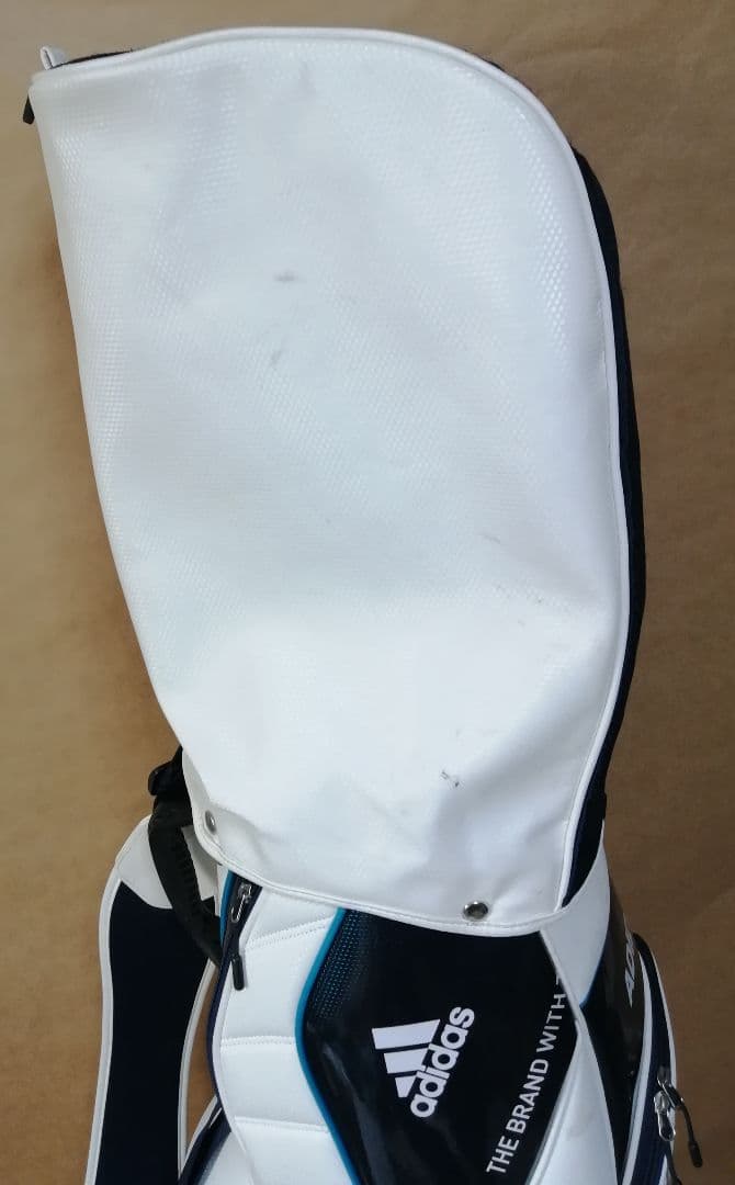 adidas golf キャディバッグ(白) + トートバック(紺) 2点セット