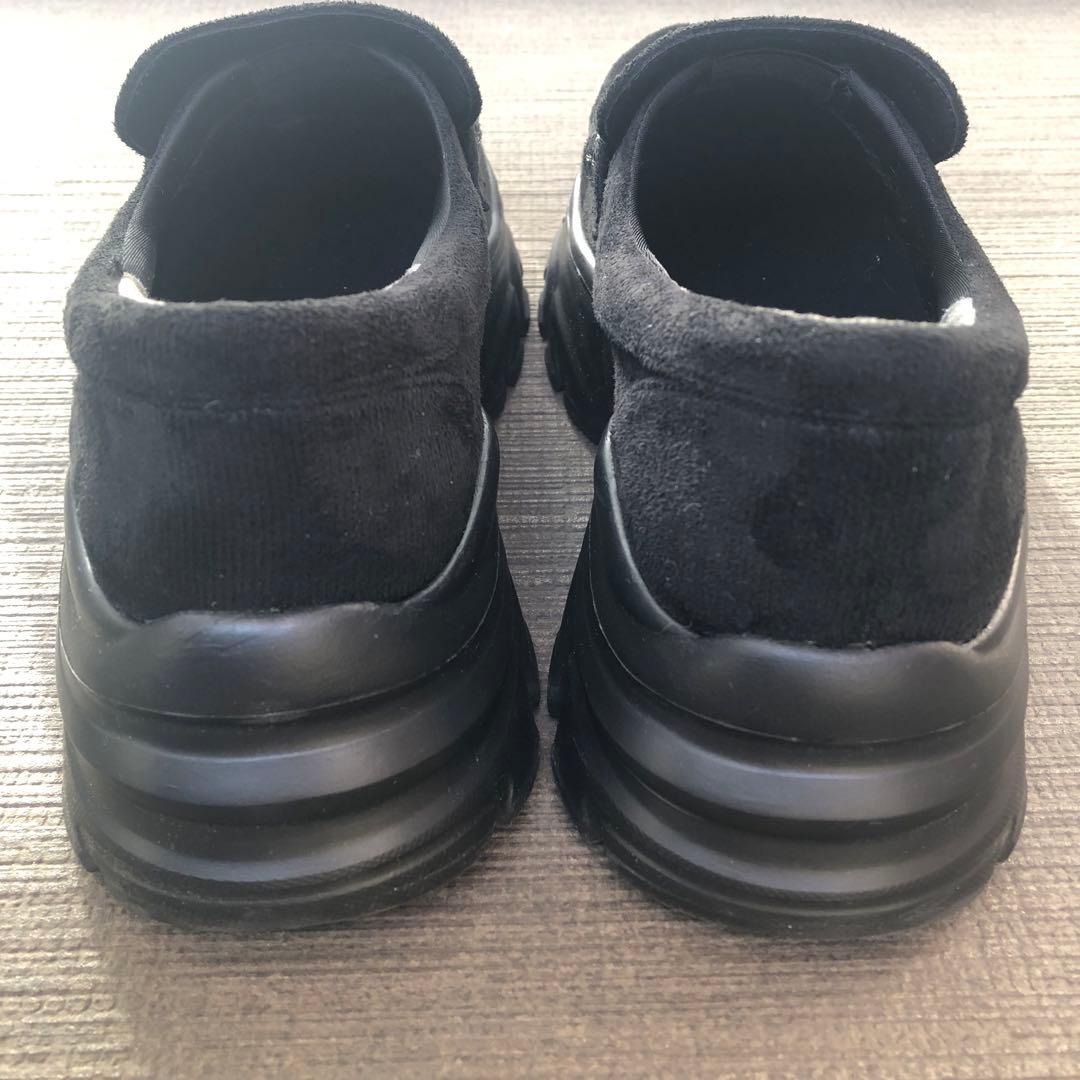 EVOL スニーカーソールローファー　ブラック　M