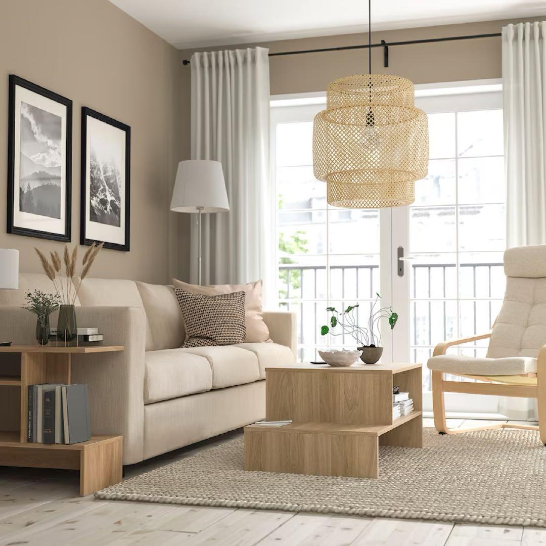 IKEA イケア　ホルメルド コーヒーテーブル　オーク調