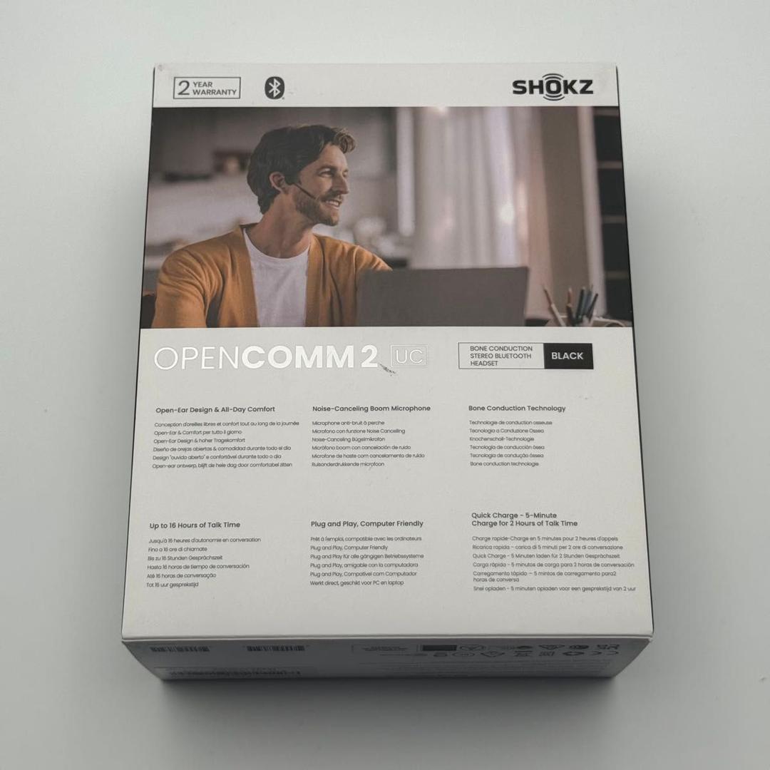 SHOCKZ OpenComm2 UC USB-C 骨伝導イヤホン