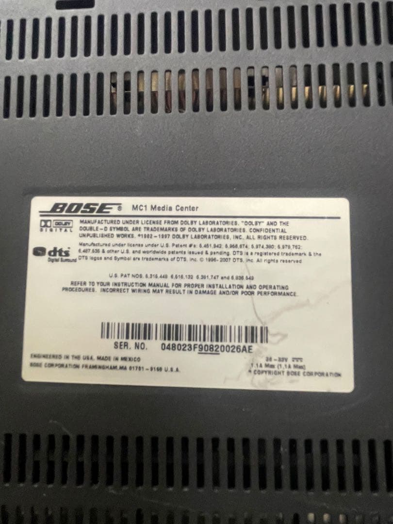 【名古屋市内優先】Bose Lifestyle V20 サラウンドシステム