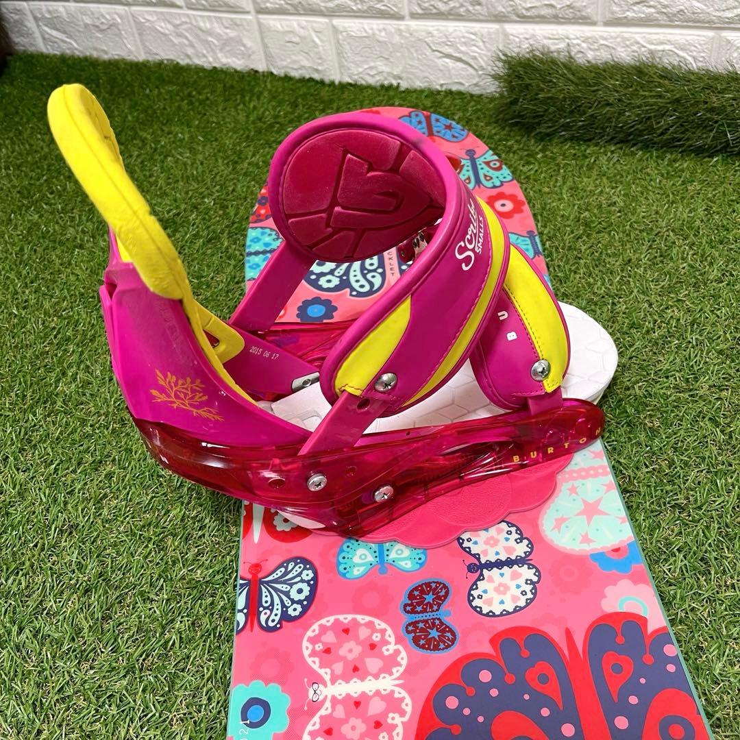 BURTON バタフライ 蝶 ジュニア 女の子 110cm スノーボードセット